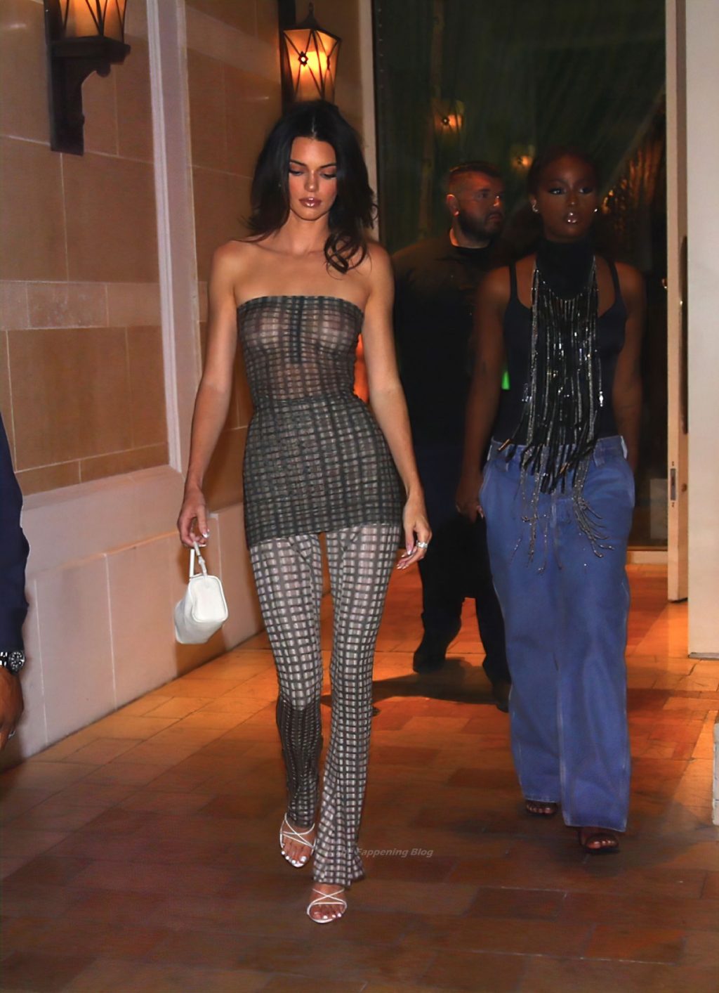 Kendall Jenner Flashes Her Nipples in a See-Through at Delilah Grand Opening in Las Vegas (9 Photos)