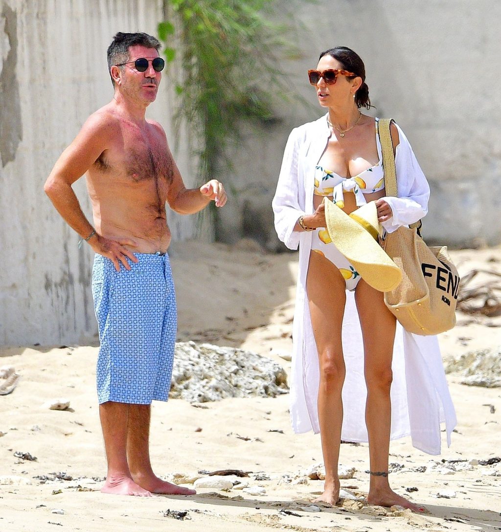 Simon Cowell &amp; Lauren Silverman Enjoy a Relaxing Day on the Beach in Barbados (46 Photos)