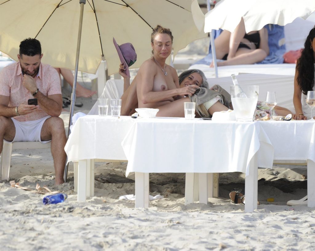 Lilly Becker Enjoys a Boozy Afternoon with Friends on the Beach in Ibiza (76 Nude &amp; Sexy Photos)
