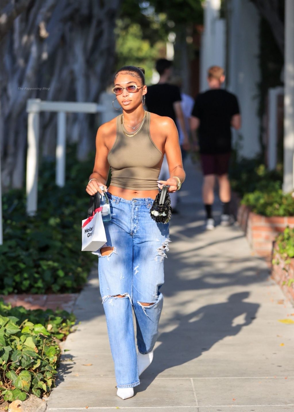 Braless Lori Harvey Treats Herself to a Pampering Session on Melrose Place (30 Photos)