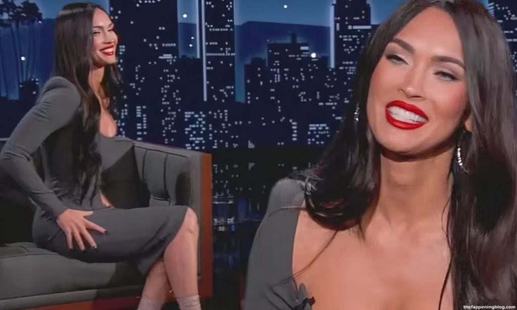 Megan Fox Sexy – Jimmy Kimmel Live (17 Pics + Video)