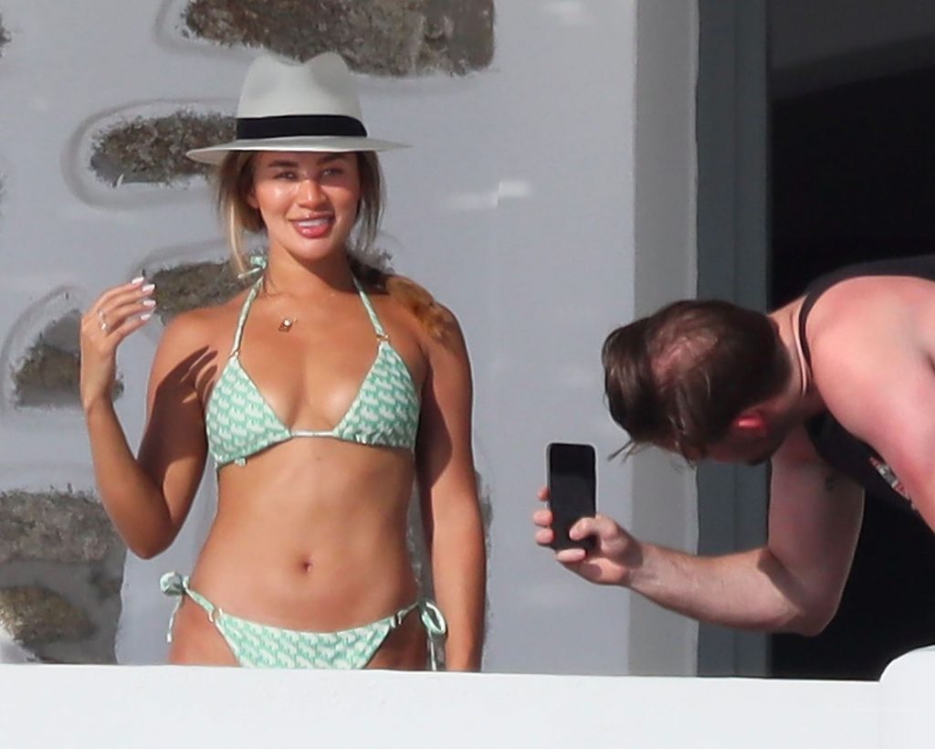 Montana Brown Dons Her Green Bikini on Holiday in Mykonos (53 Photos)