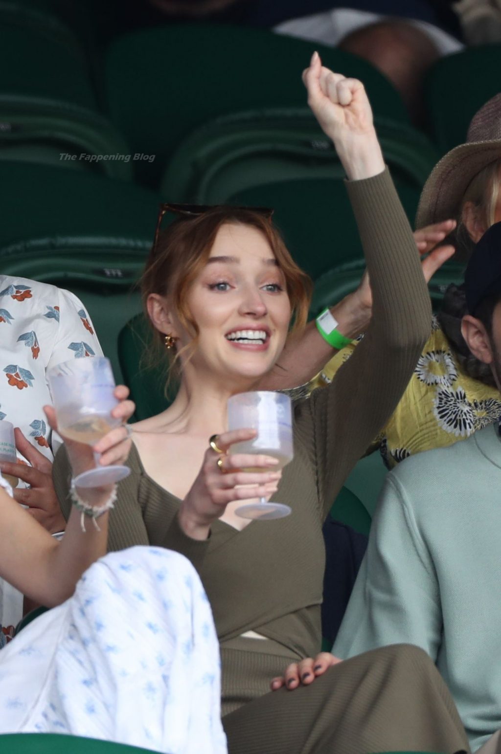 Braless Phoebe Dynevor &amp; Pete Davidson Look Happy at the Wimbledon in London (93 Photos)