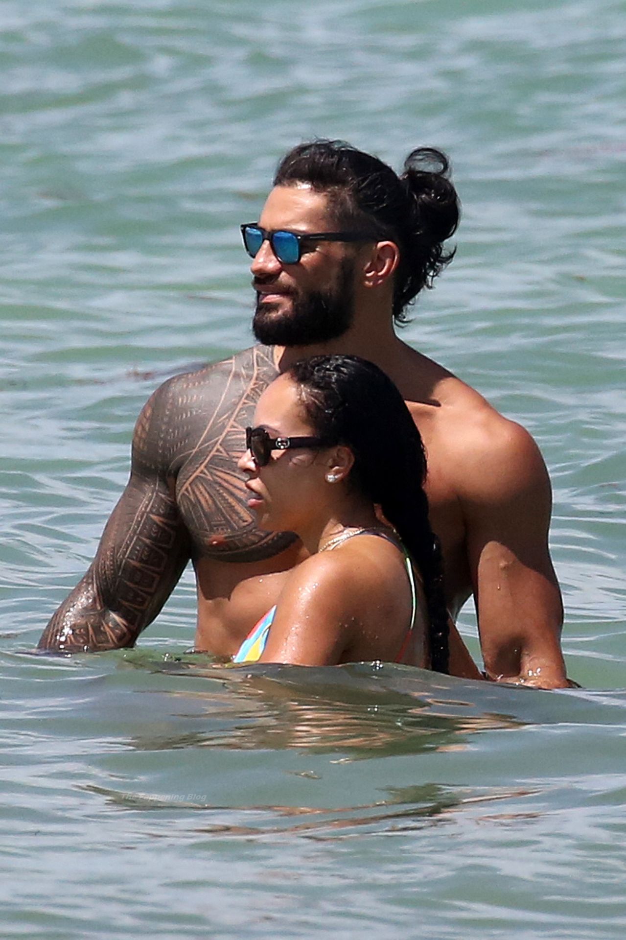 Roman Reigns and Galina Becker Hit the Beach in Miami (18 Photos) #TheFappening