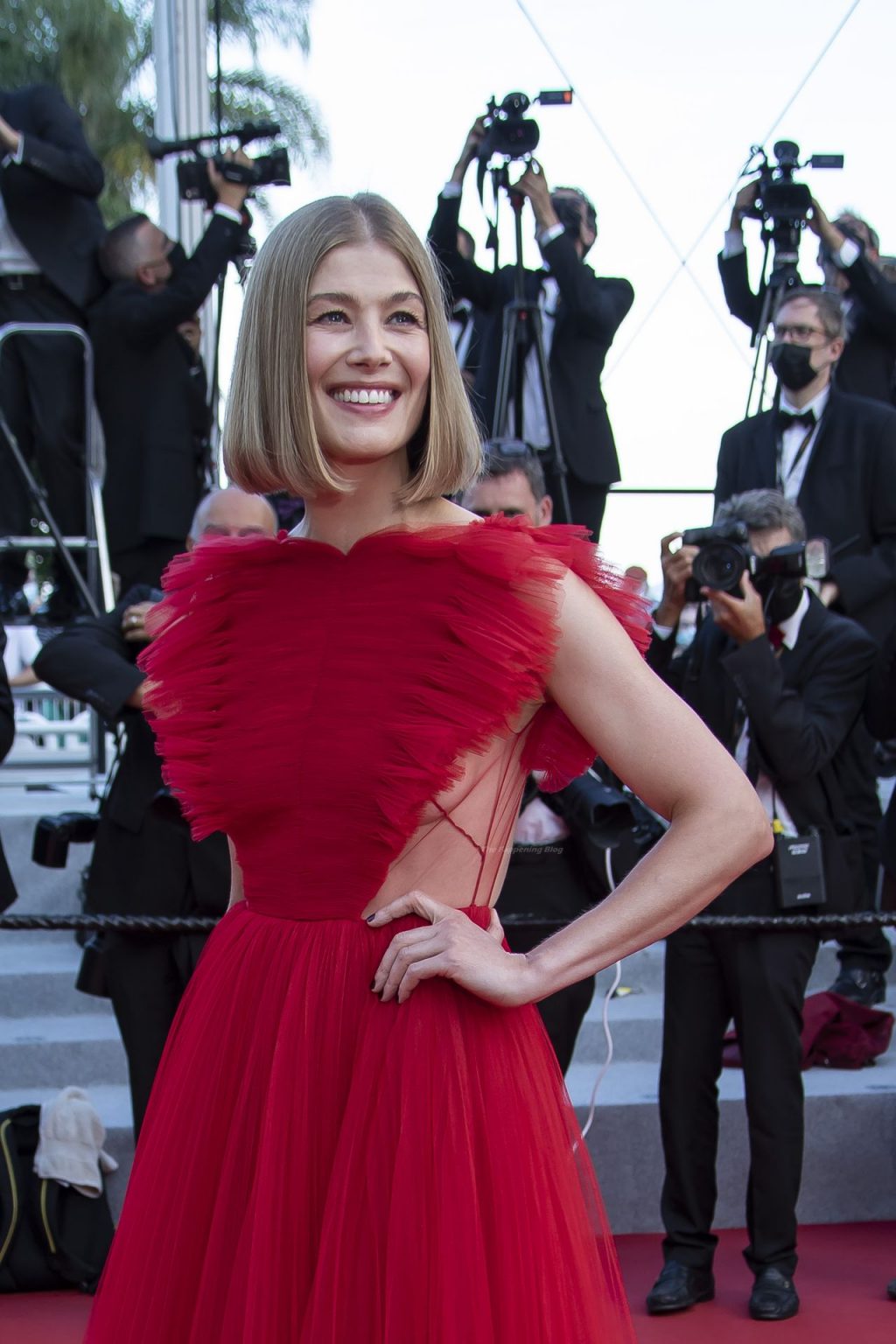 Rosamund Pike Shows Off Her Sideboobs at the 74th Cannes Film Festival (112 Photos)