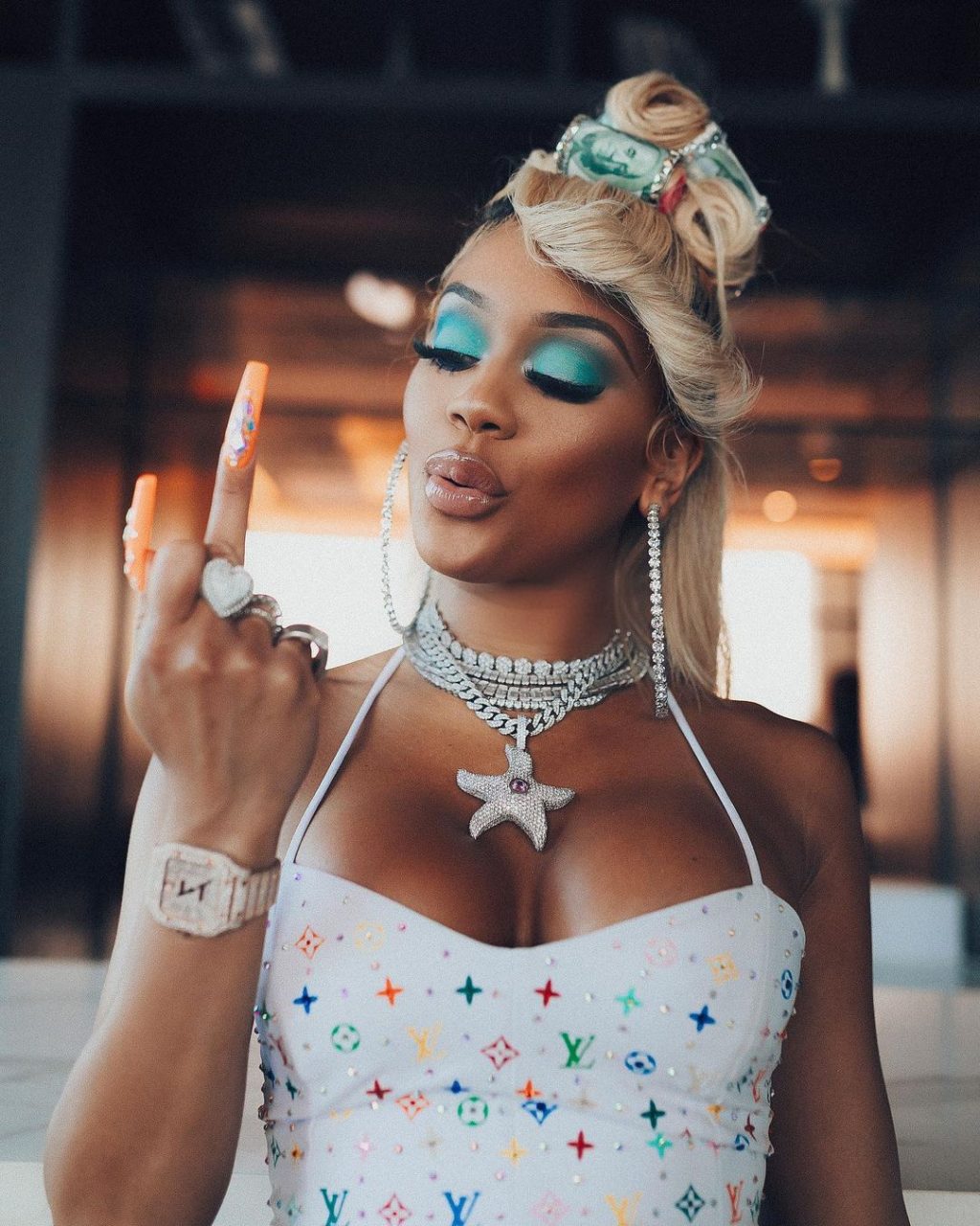 Saweetie Steps Out in Louis Vuitton For Her “Freaknik” Birthday Party in LA (33 Photos + Video)