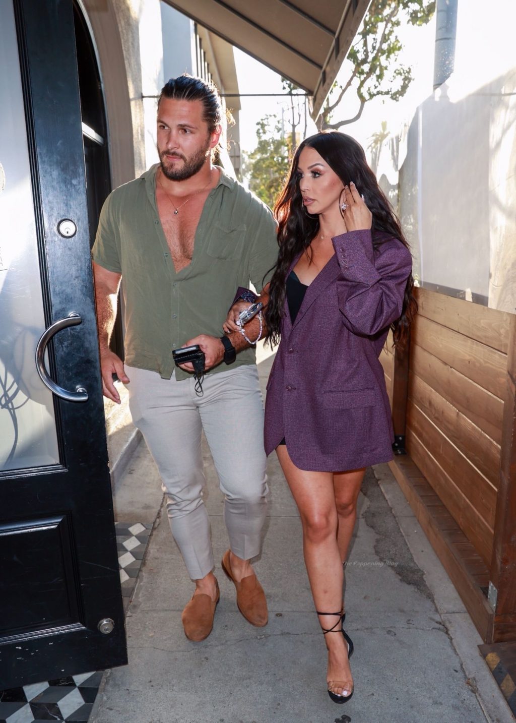Busty Scheana Shay Heads to Dinner with Brock Davies at Craig’s (55 Photos)