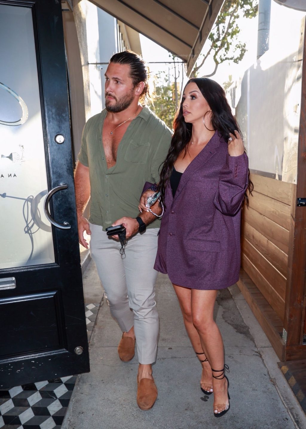 Busty Scheana Shay Heads to Dinner with Brock Davies at Craig’s (55 Photos)