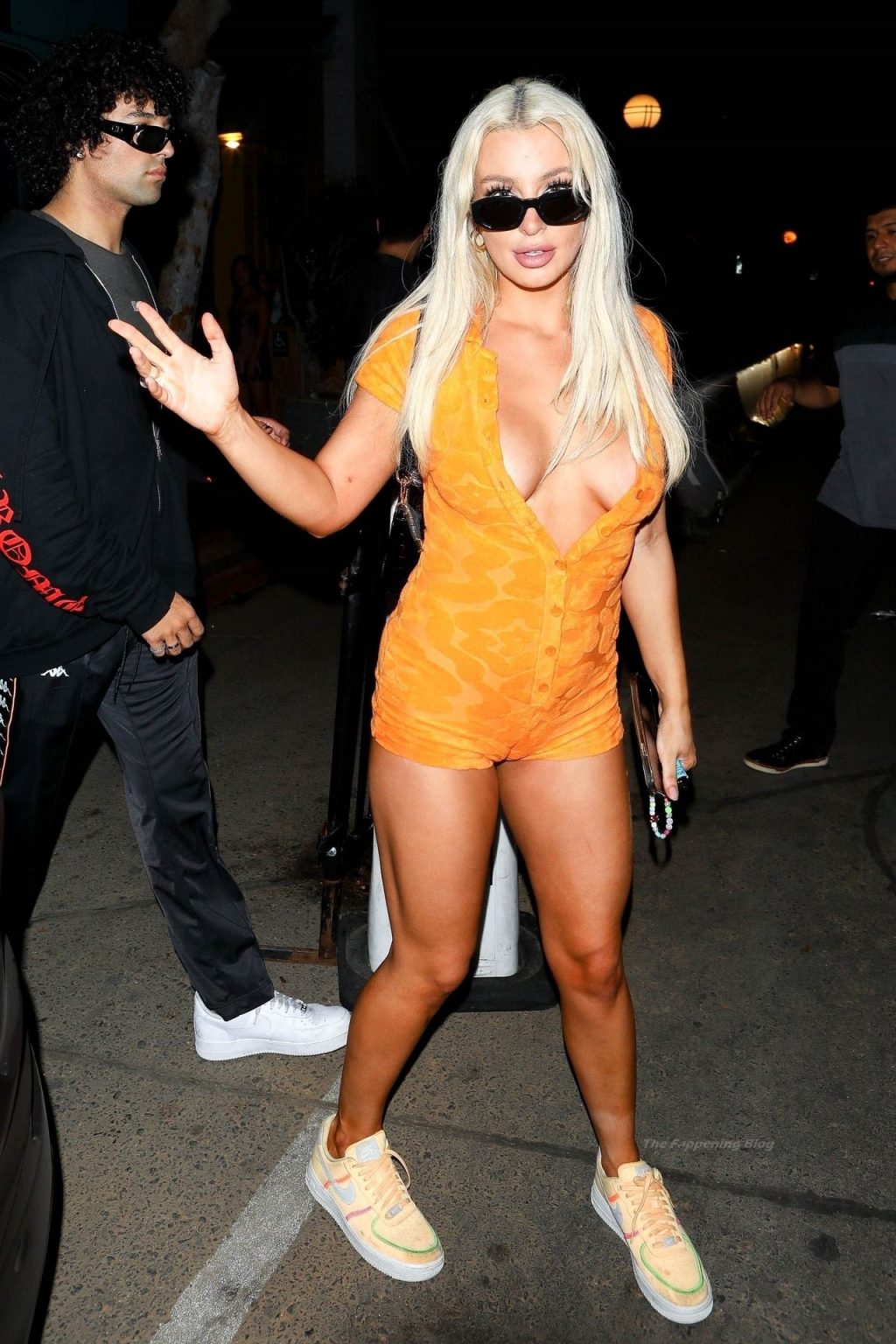 Tana Mongeau Continues To Be Team Bryce Hall as She Cozies Up to Him Outside an LA Club (15 Photos + Video)