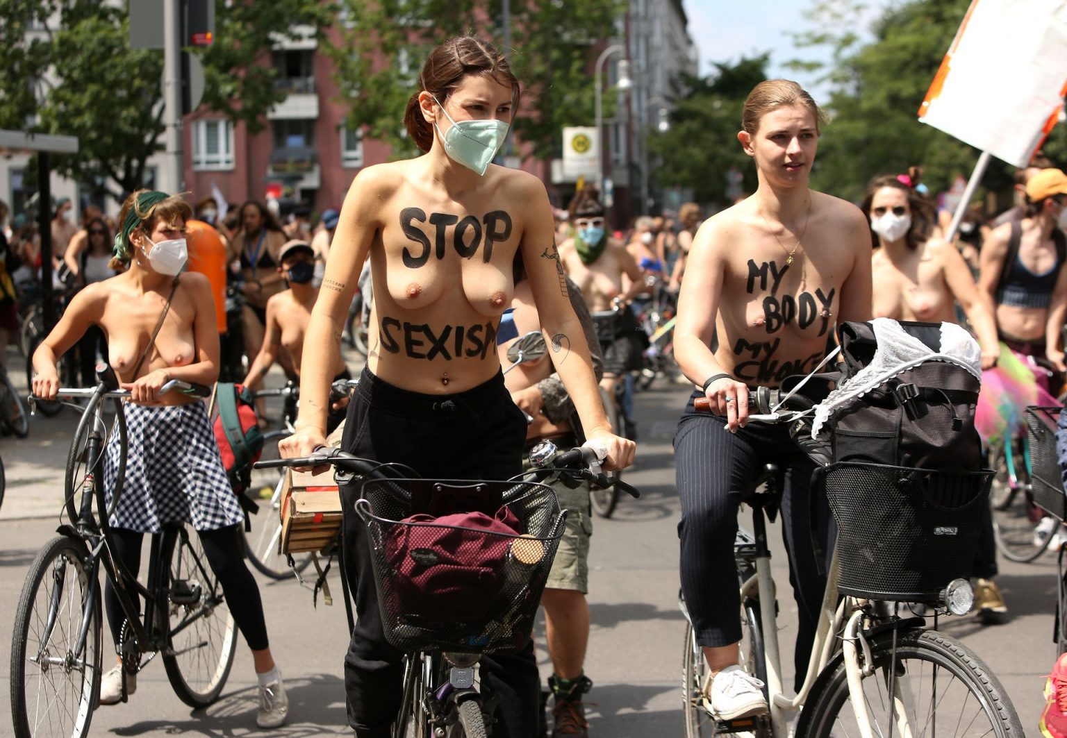 Women Hold Topless Protest For Equal Rights 64 Photos [updated] Thefappening