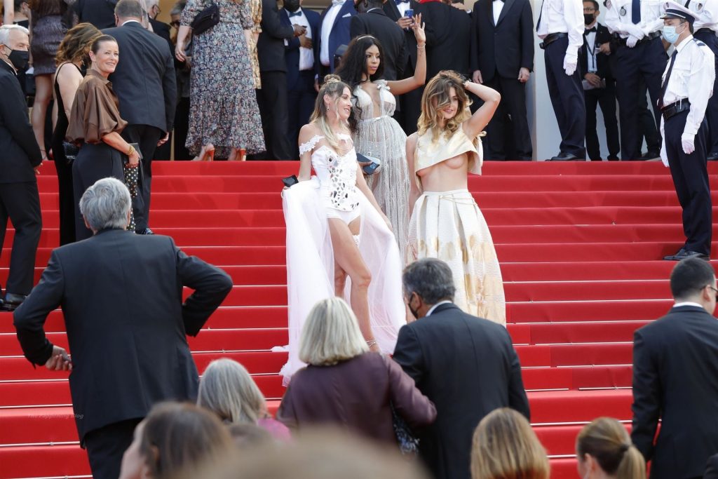Unknown Babe Shows Off Her Nude Tits at The 74th Cannes Film Festival (59 Photos) [Updated 07/07]