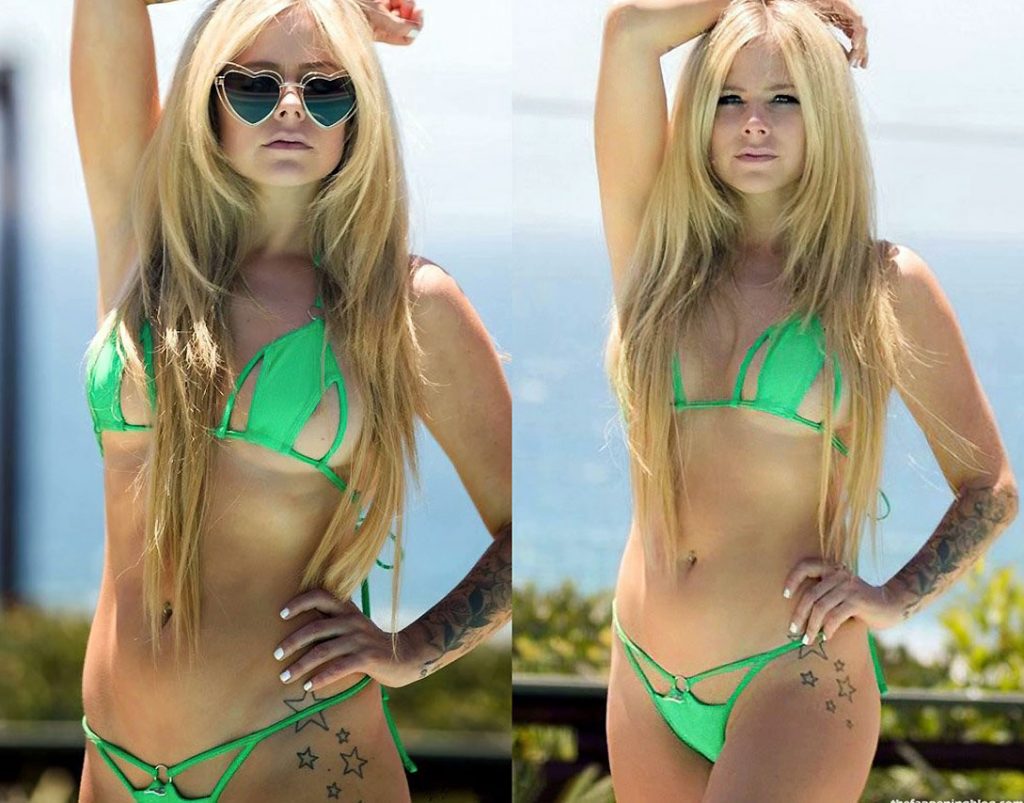 NEW 2021 Avril Lavigne Sexy Bikini Pics.