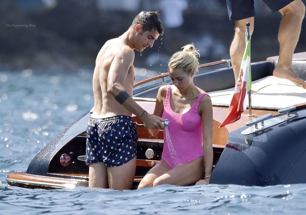 Alice Campello &amp; Alvaro Morata Enjoy Their Romantic Sunshine Break in Portofino (53 Photos)