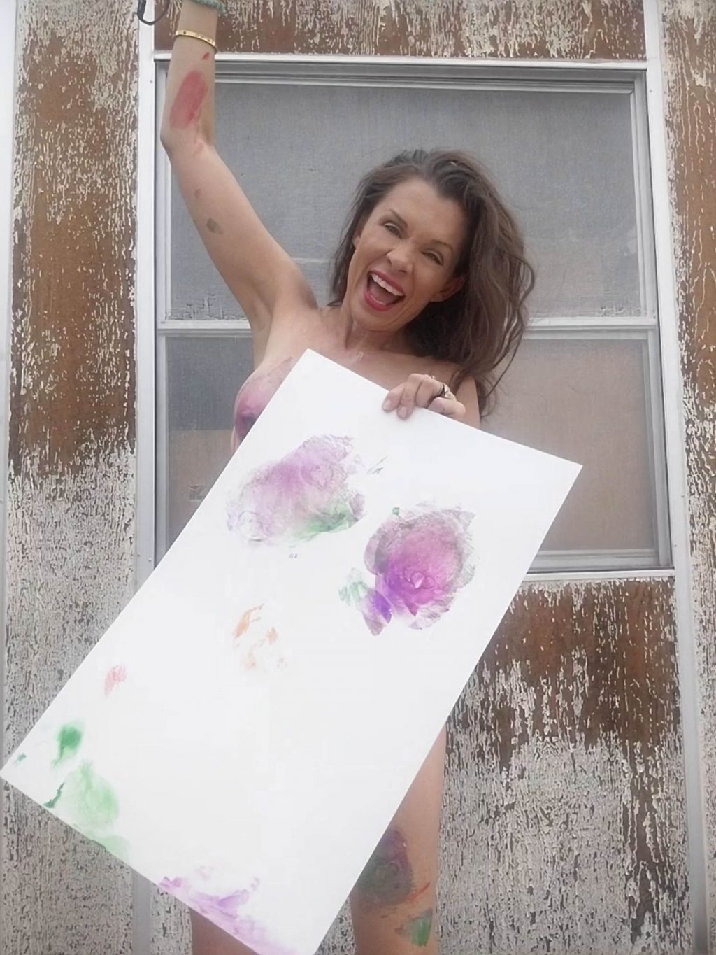 Alicia Arden Tries Her Hand at Painting With Her Nude Tits, Ass and Pussy (50 Photos)