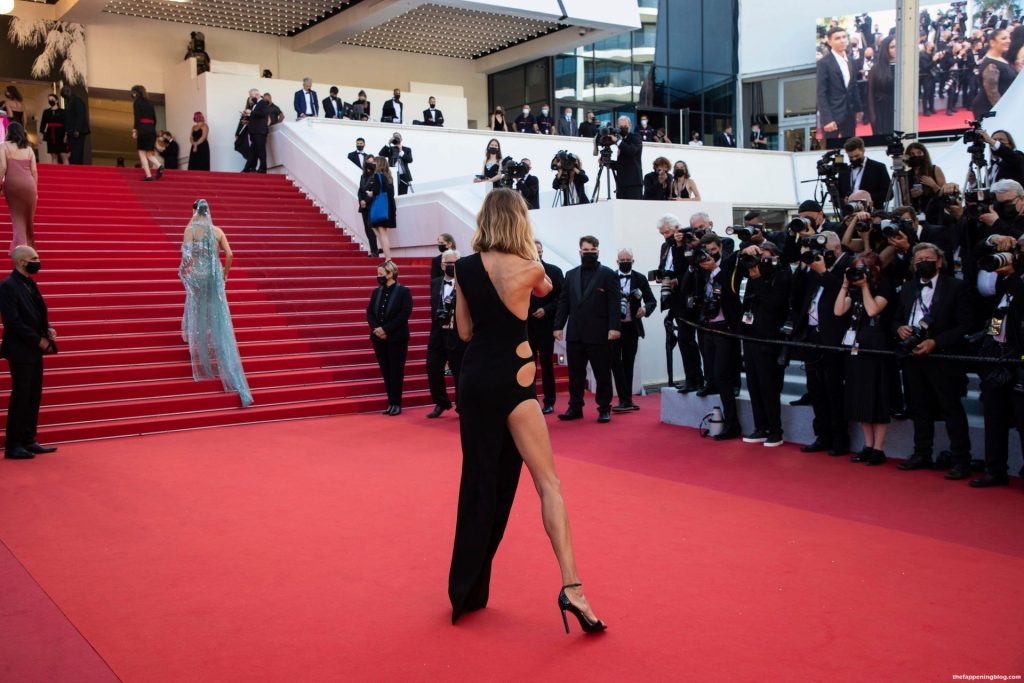Anja Rubik Flaunts Her Legs in a Sexy Black Dress on The Red Carpet in Cannes (98 Photos)