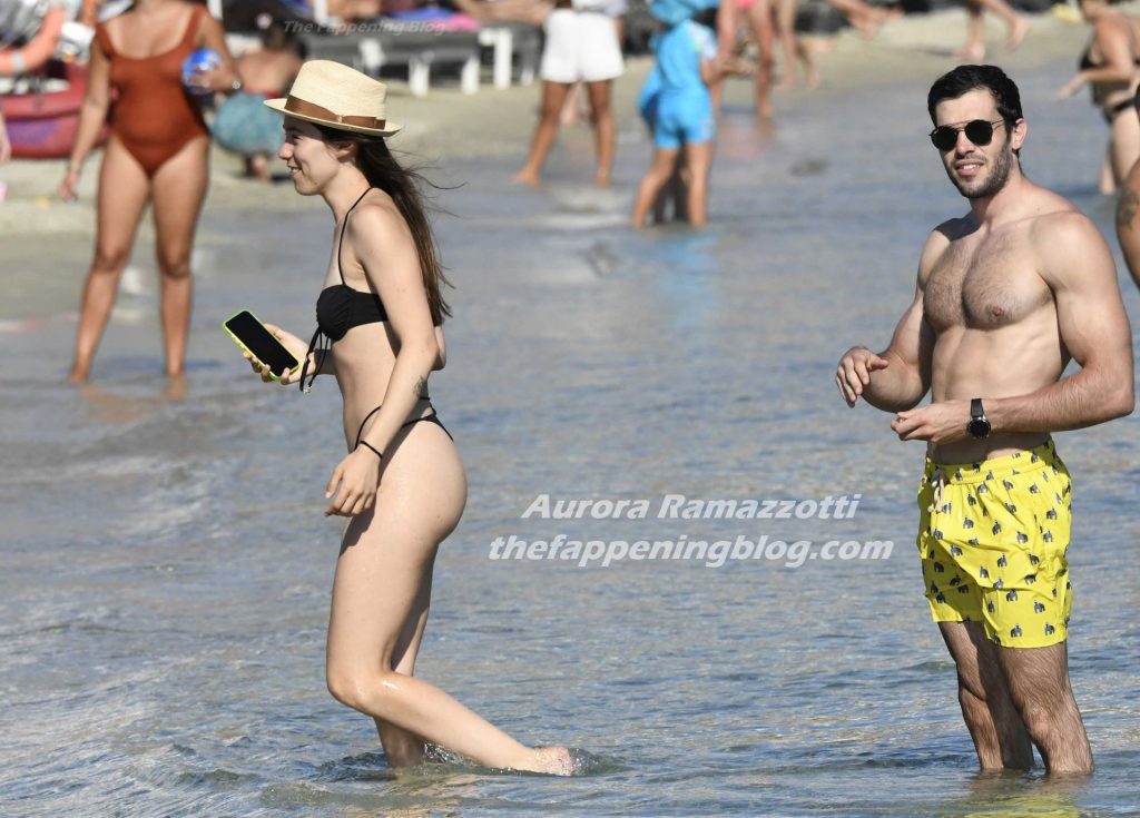 Aurora Ramazzotti Enjoys Summer Holidays on the Beach in Mykonos (37 Photos)