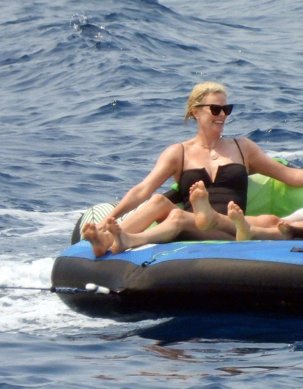 Charlize Theron Enjoys A Boat Trip With Her Daughters (32 Photos)