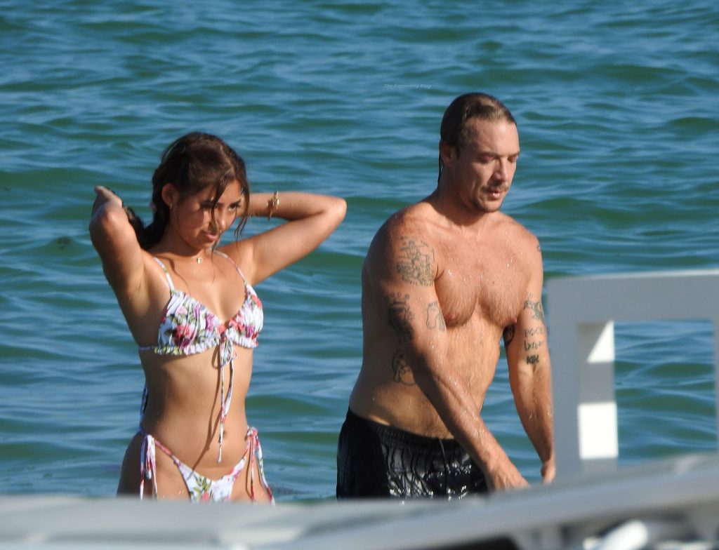 Shirtless Diplo is Pictured Swimming with Sexy Bikini Babe in Miami Beach (20 Photos)