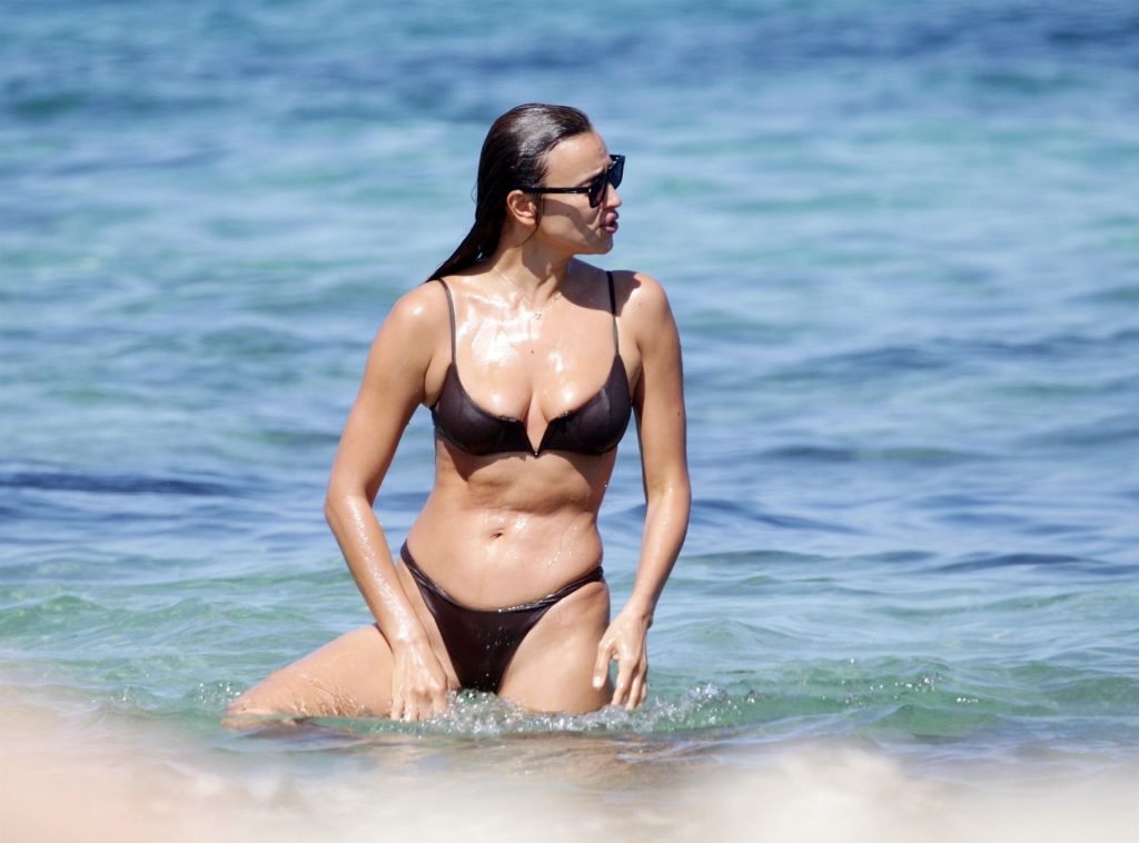 Irina Shayk Shows Off Her Amazing Body on the Beach in Ibiza (48 Photos)