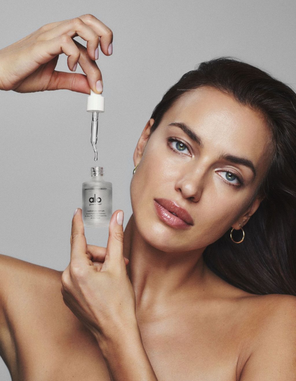 Irina Shayk Goes Topless for Alo Beauty and Wellness Skincare Campaign (10 Photos)