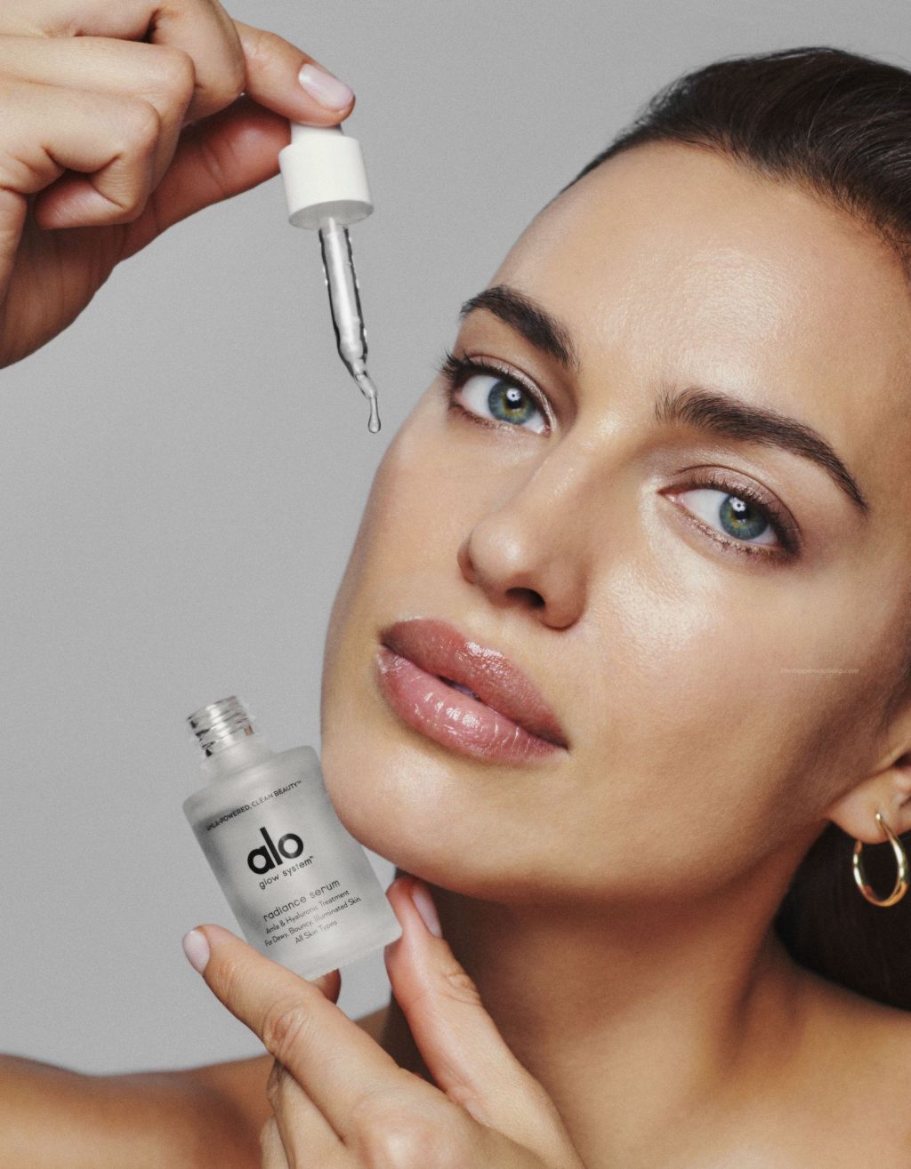 Irina Shayk Goes Topless for Alo Beauty and Wellness Skincare Campaign (10 Photos)