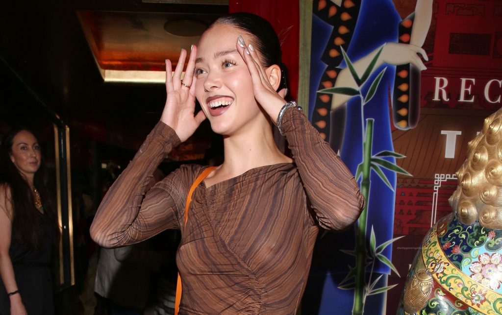 Jessica Alexander Flaunts Her Nude Tits as She Attends Ivy Asia Restaurant Launch in London (24 Photos)