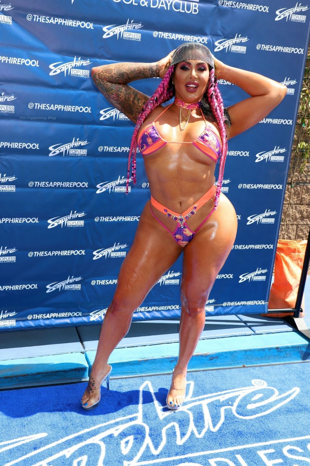 Katie Forbes Hosts Summer Swim Wrestling Weekend Pool Party (58 Photos)