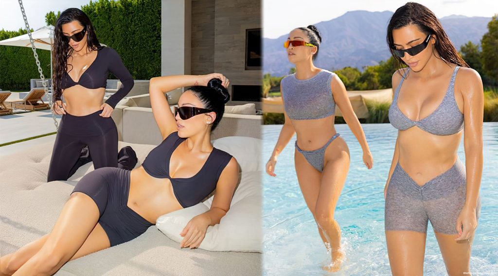 Kim Kardashian &amp; Steph Shepherd Promote a New SKIMS Collection (14 Photos)