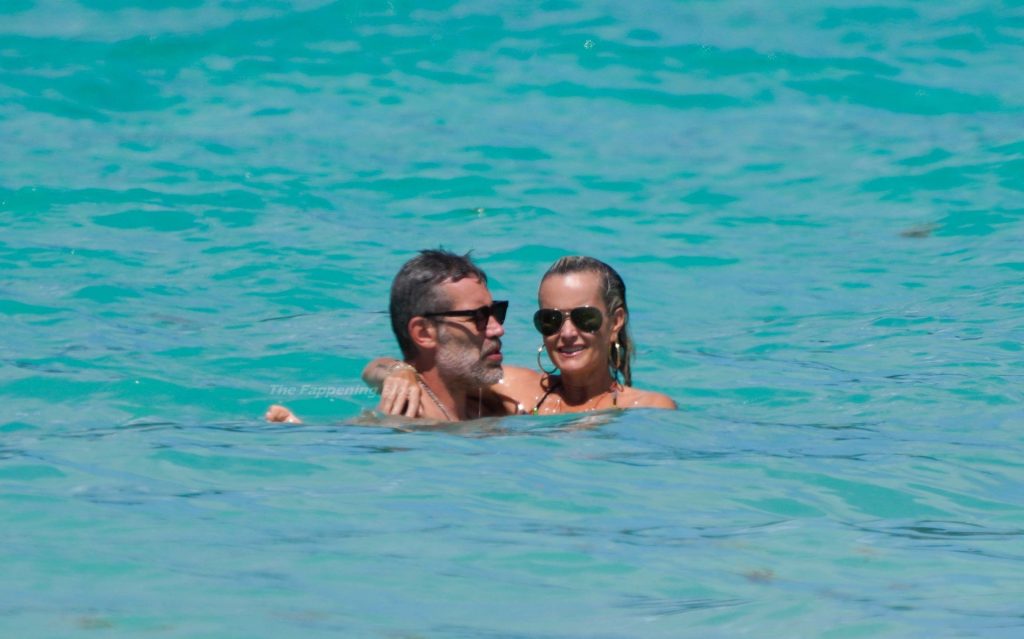 Laeticia Hallyday &amp; Jalil Lespert Enjoy the Turquoise Waters and the Sun of Saint Barthelemy (55 Photos)