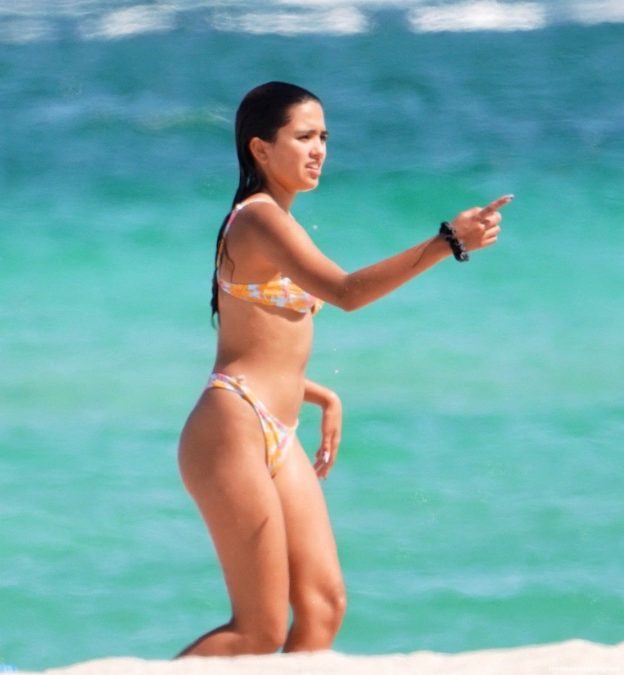 Maia Reficco Stuns In A Yellow Bikini At The Beach In Miami Photos Thefappening