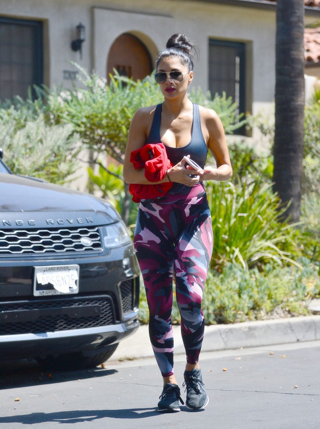 Nicole Scherzinger Leaves The Gym After a Gruelling Solo Workout in LA (13 Photos)