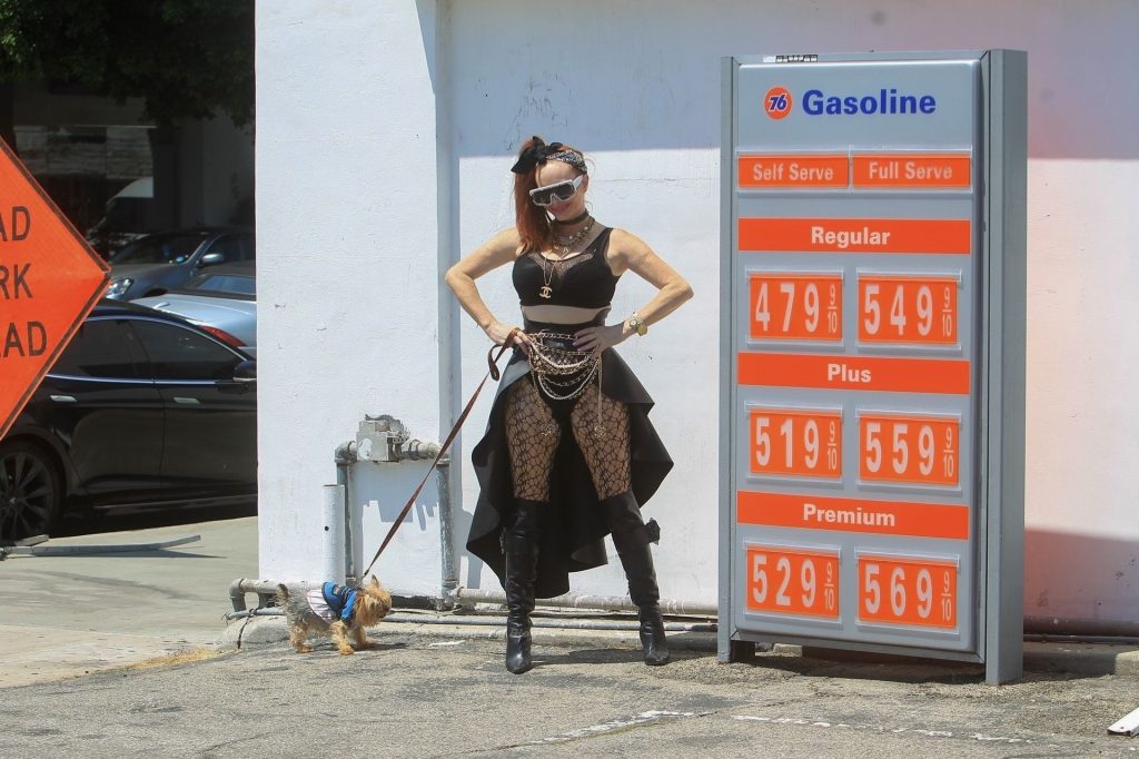 Phoebe Price Poses Up at the Pumps (19 Photos)