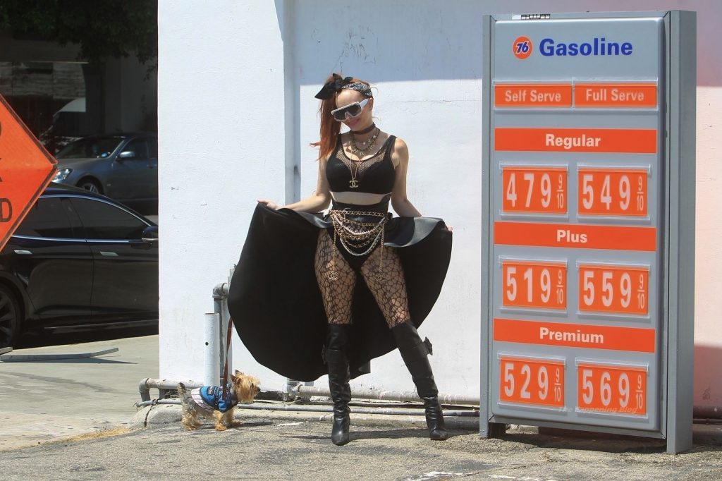 Phoebe Price Poses Up at the Pumps (19 Photos)