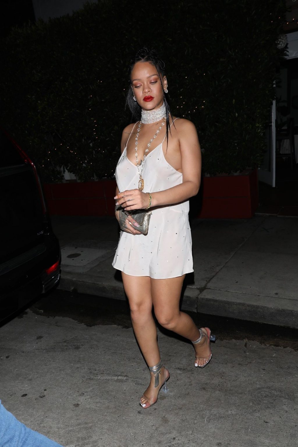 Rihanna Goes Braless as She Heads Out for Dinner in Santa Monica (31 Photos)