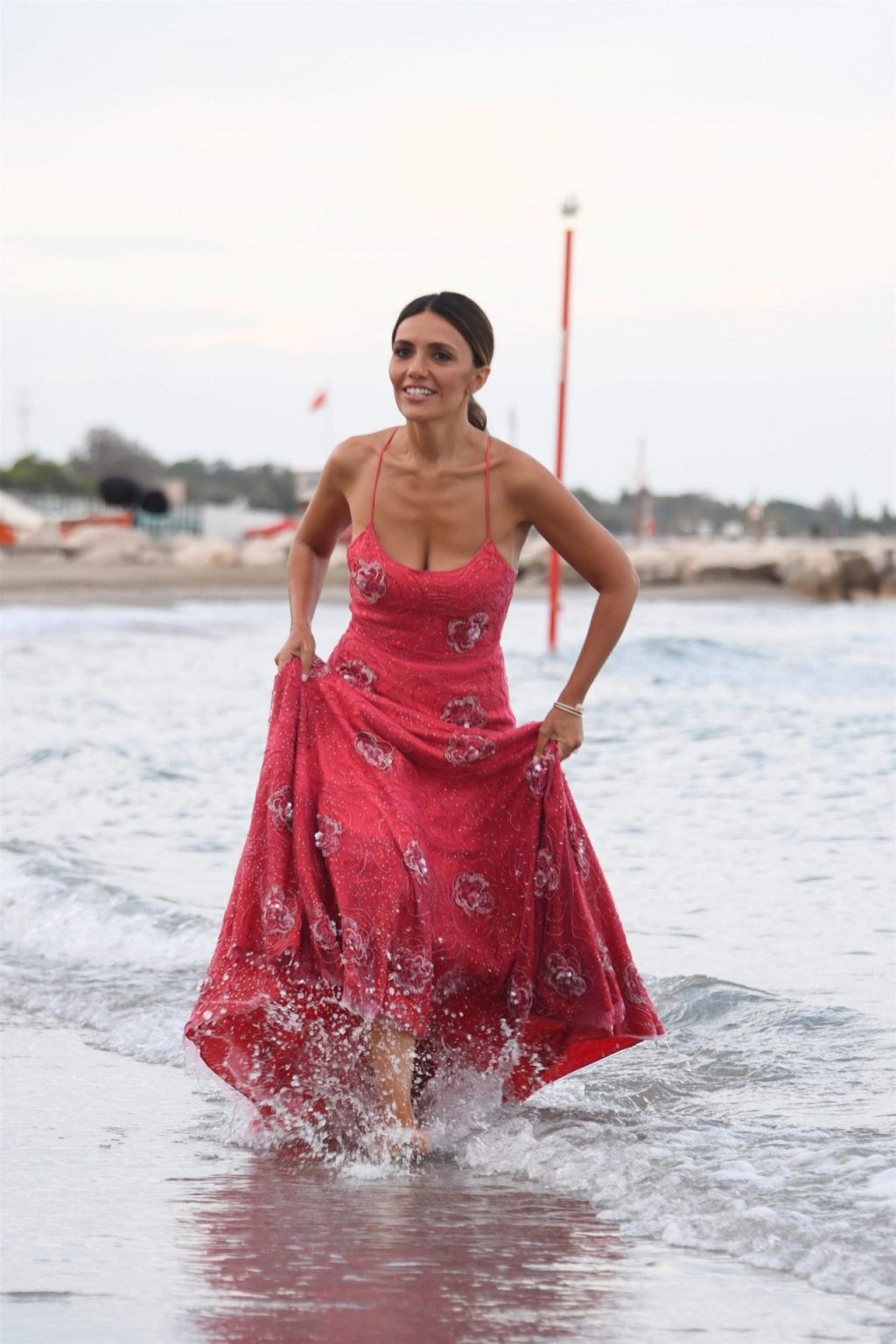 Serena Rossi Poses for Photographers at Lido Beach in Venice (115 Photos)