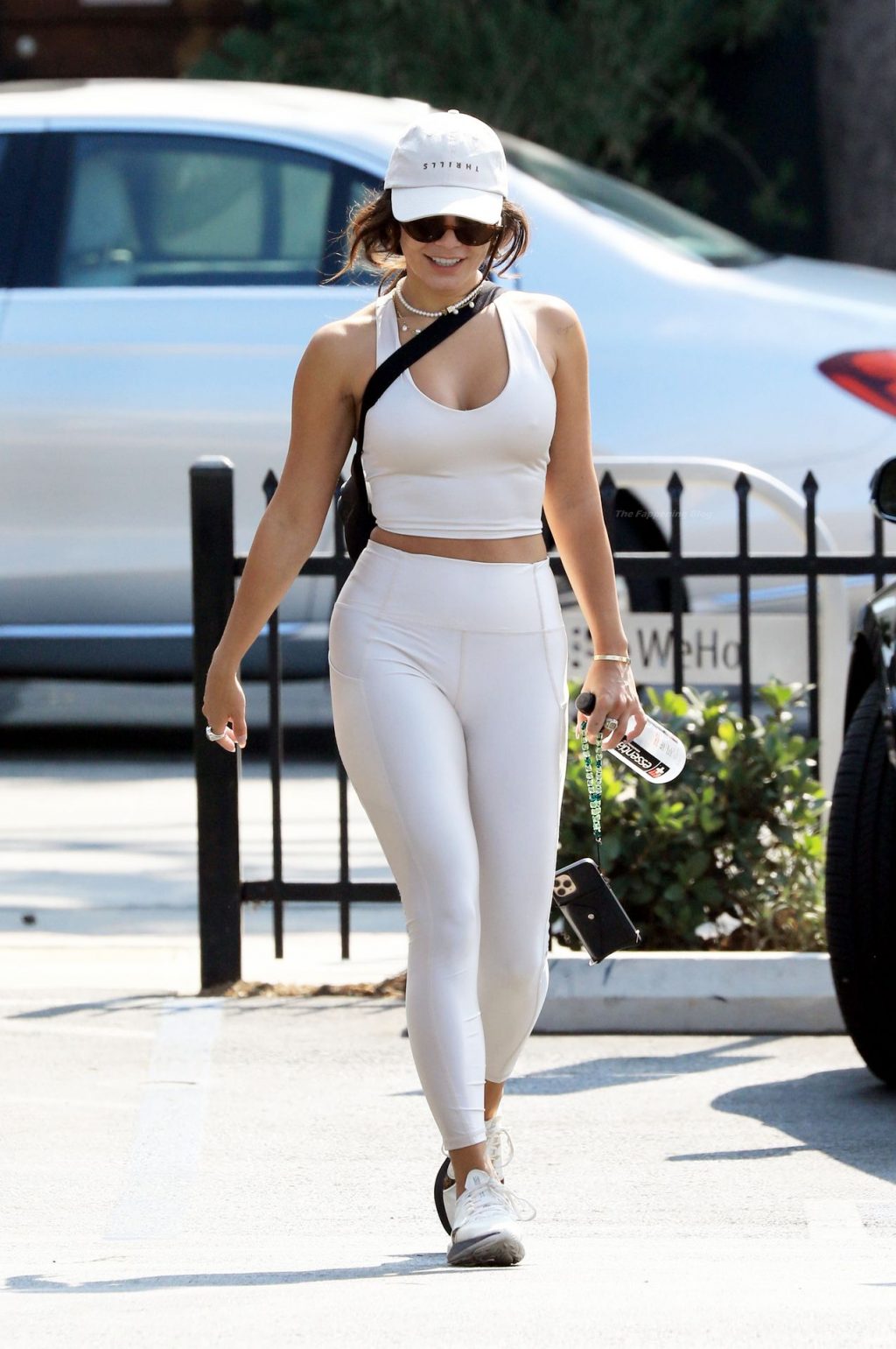 Vanessa Hudgens Looks Sexy in White Athleisure Wear For WeHo Workout (19 Photos)