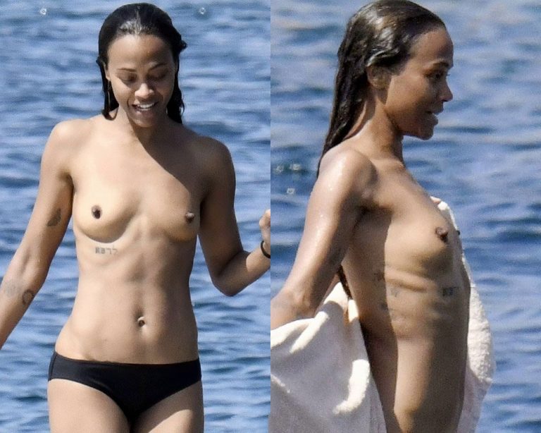 Zoe Saldana Naak Sexy Versameling Video Opgedateer