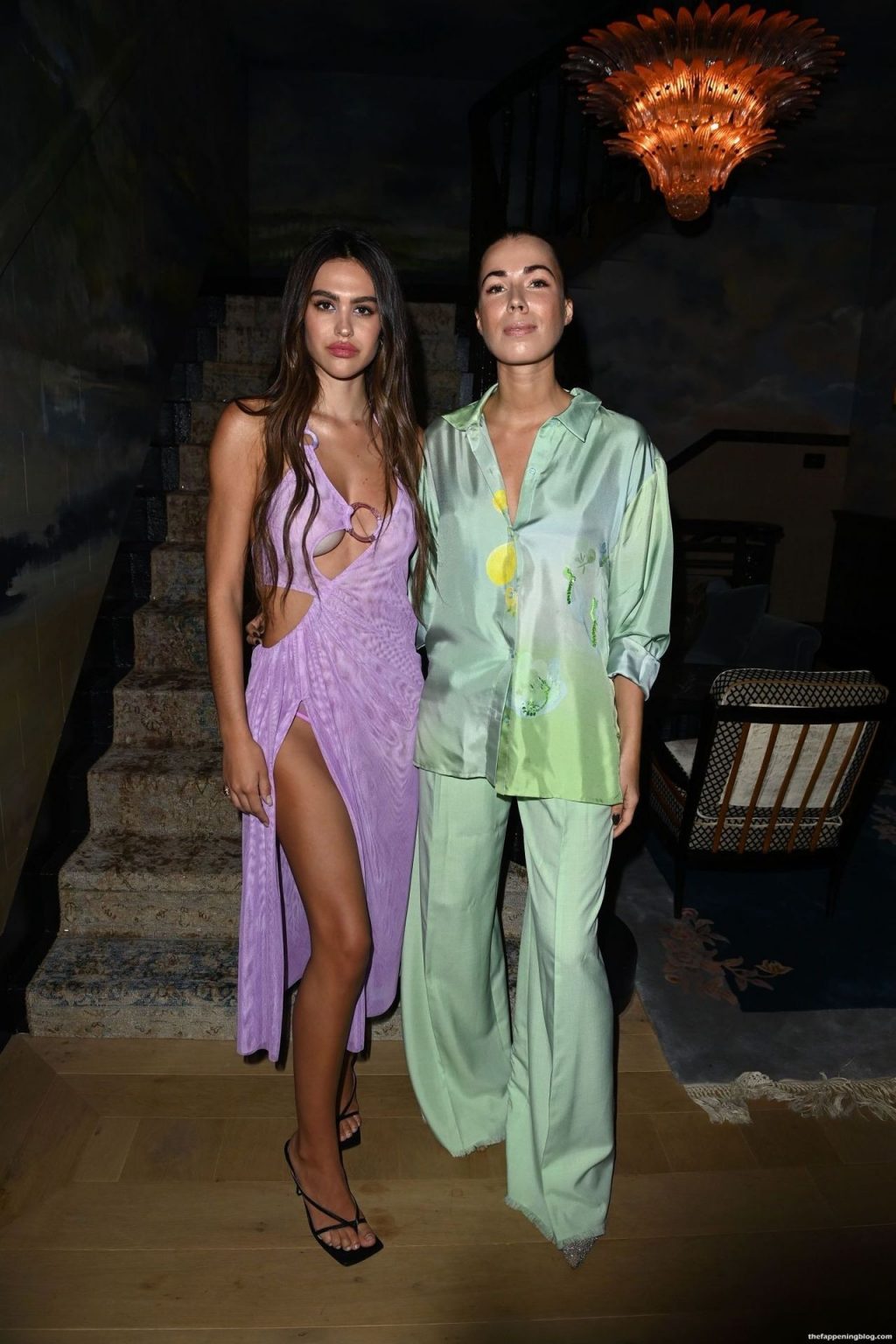Amelia Hamlin Puts on a Racy Display in a Sexy Dress at the Opening Night of LFW (9 Photos)