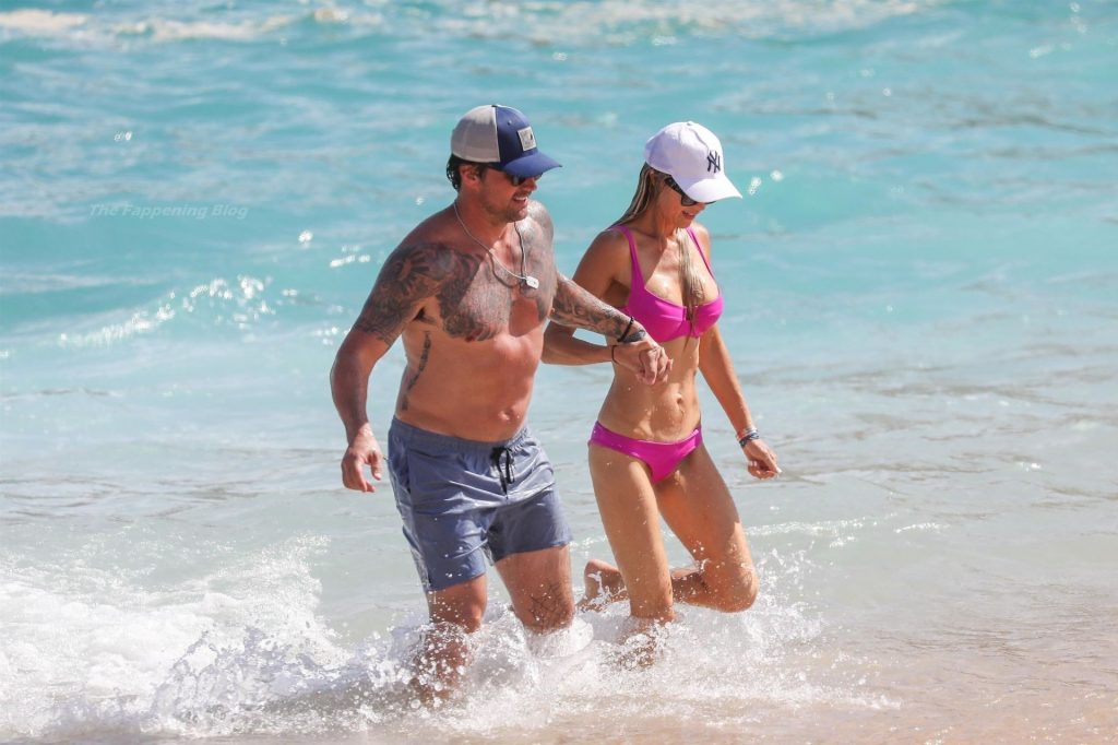 Christina Haack Looks Hot in a Pink Bikini on the Beach in Cabo (48 Photos)