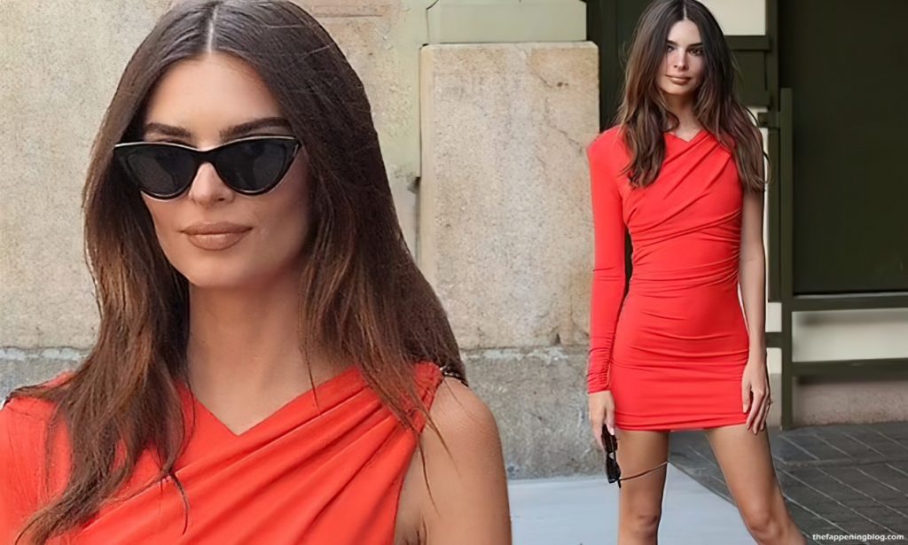 Emily Ratajkowski is Red Hot in a Mini Dress as She Heads to NYFW (49 Photos)