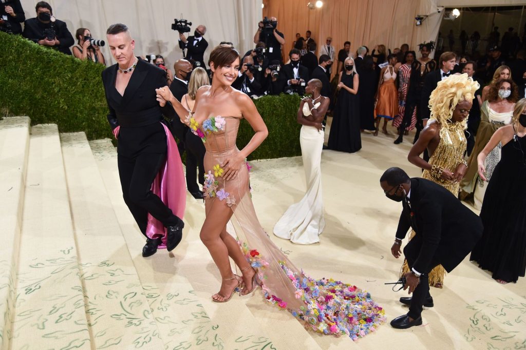 Irina Shayk Looks Hot in a See-Through Dress at the 2021 Met Gala in NYC (14 Photos)