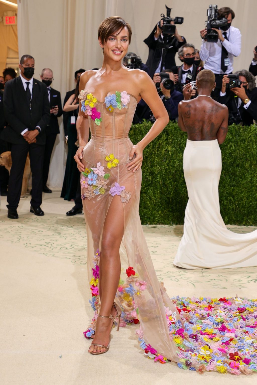 Irina Shayk Looks Hot in a See-Through Dress at the 2021 Met Gala in NYC (14 Photos)