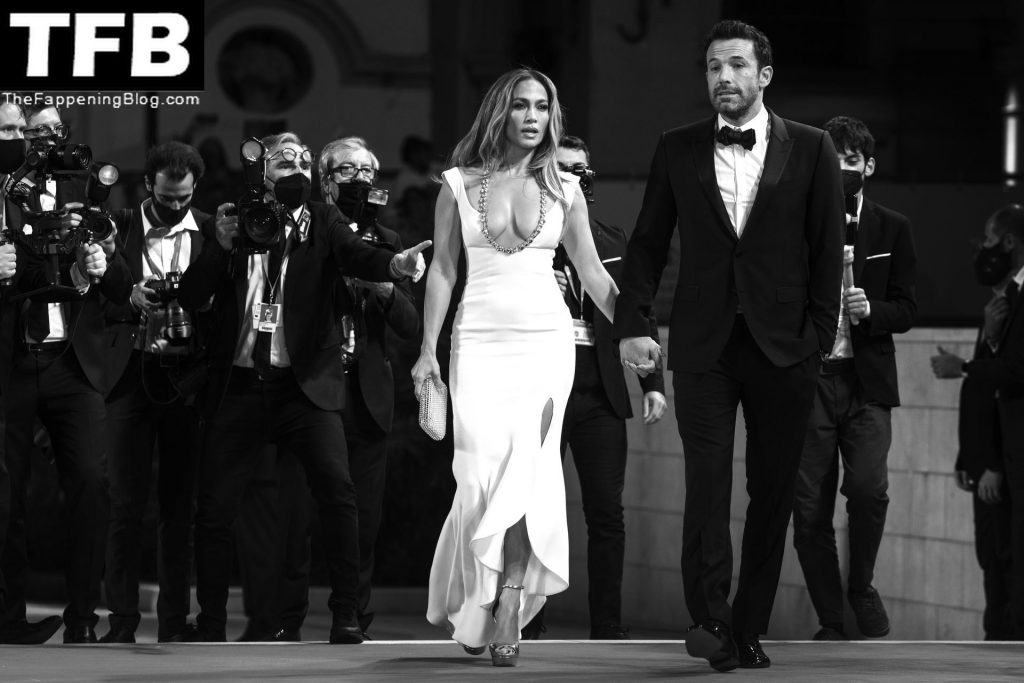 Jennifer Lopez Puts on a VERY Busty Display in a Plunging White Dress at The 78th Venice International Film Festival (154 Photos)