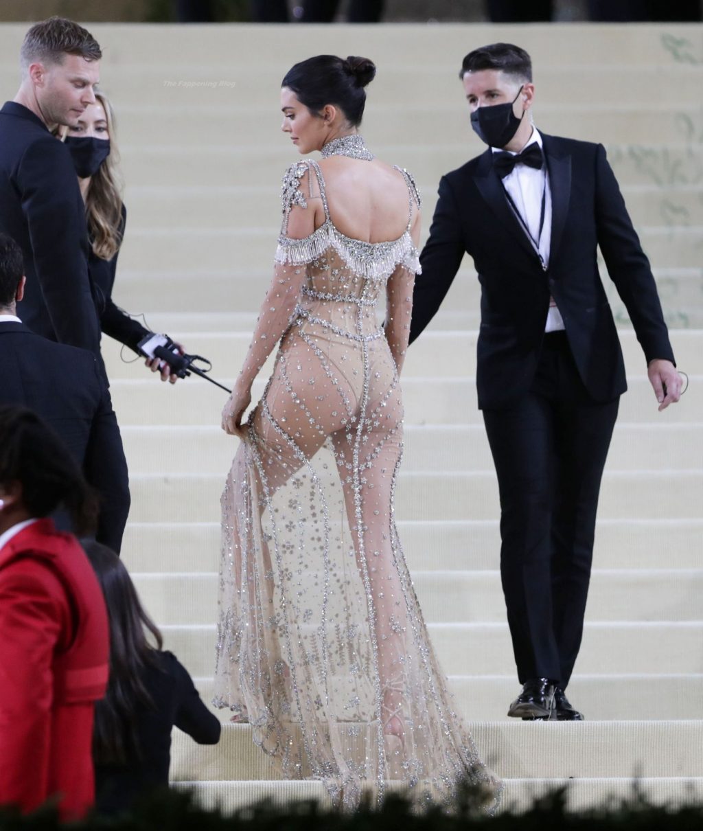Kendall Jenner Rocks Naked G-String Dress To Steal The Spotlight From BFF Gigi Hadid (144 Photos)