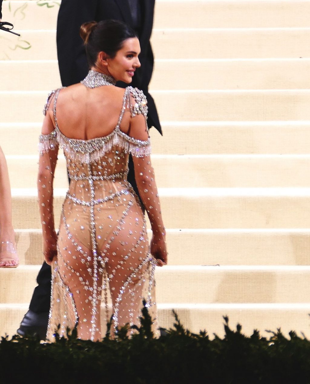 Kendall Jenner Rocks Naked G-String Dress To Steal The Spotlight From BFF Gigi Hadid (144 Photos)