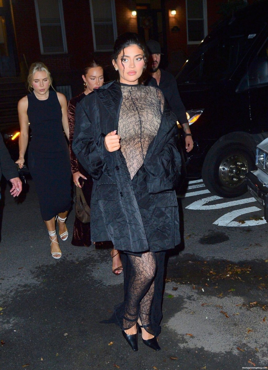 Kylie Jenner Debuts Baby Bump in a Sheer Bodysuit During NYFW (82 Photos)
