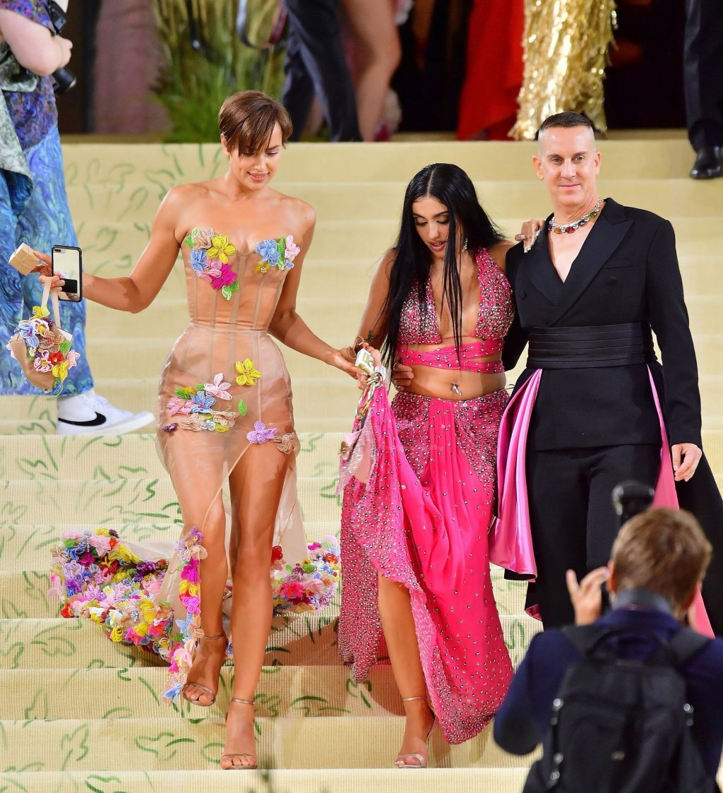 Lourdes Leon Proudly Shows Off Her Armpit Hair and Abs in a Pink Studded Dress at the 2021 Met Gala (70 Photos)
