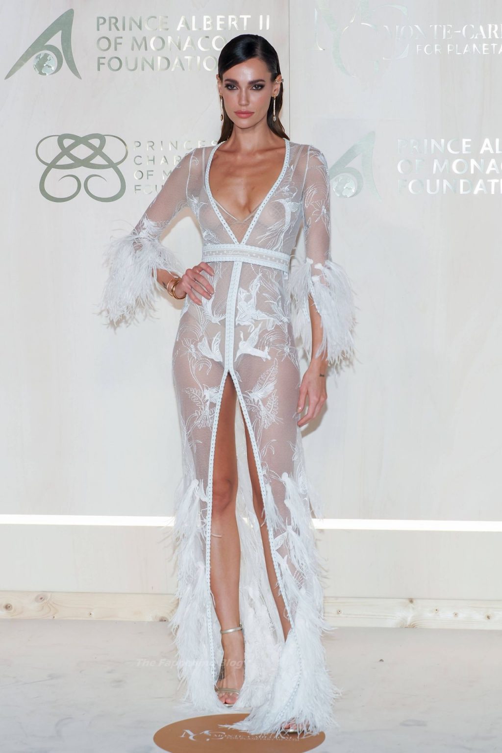 Marianne Fonseca Poses in a See-Through Dress the 2021 Monte-Carlo Gala (5 Photos)