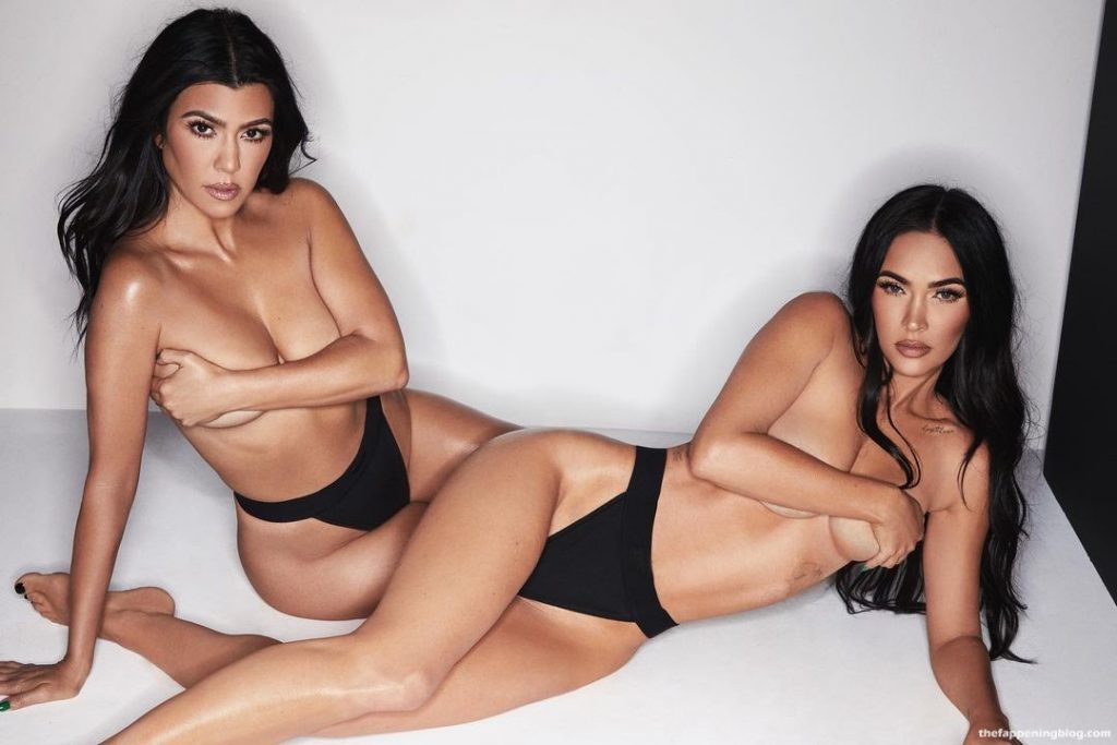 Megan Fox And Kourtney Kardashian Sexy &amp; Topless – SKIMS (31 Photos) [Updated]