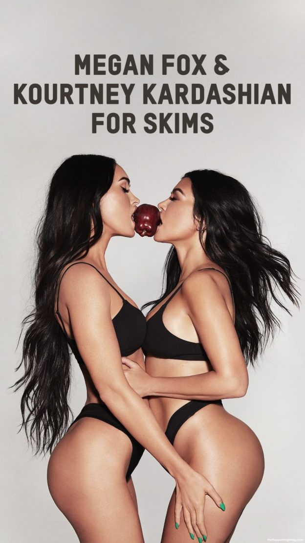 Megan Fox And Kourtney Kardashian Sexy And Topless Skims 31 Photos Updated Thefappening